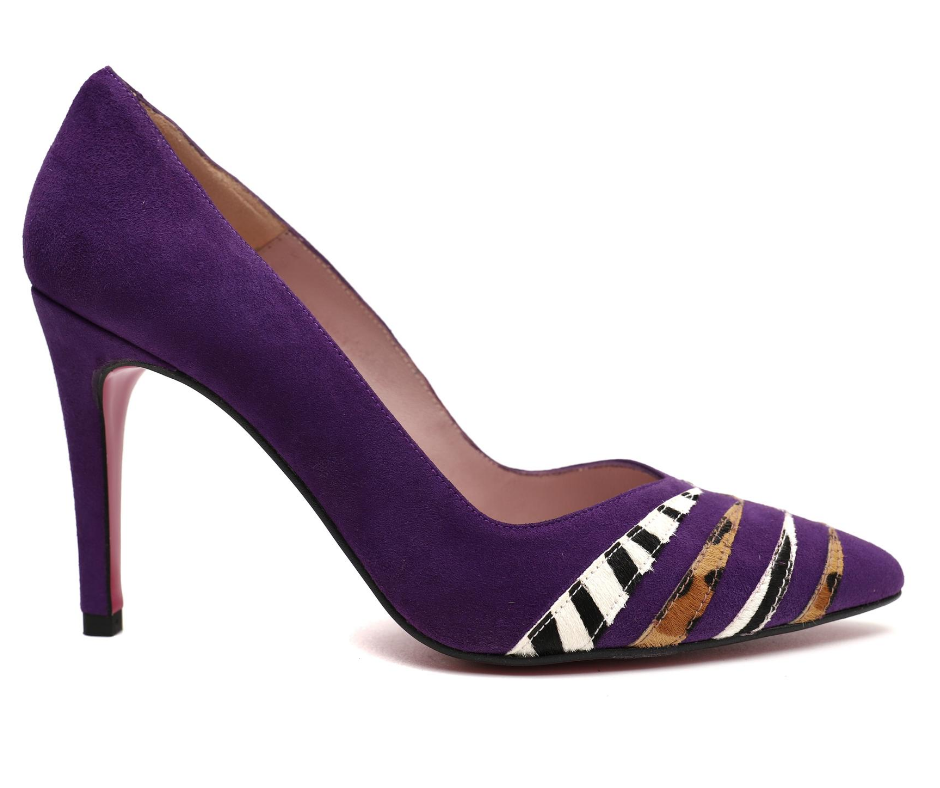 Zapato tacón morado | Tienda online de zapatos de diseño 100% español