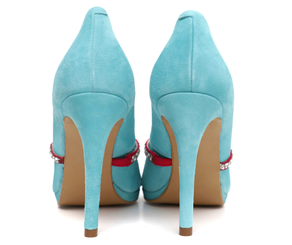 Zapato tacón verde agua | Tienda online