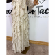 Vestido lunares Sevilla beige