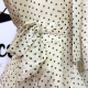 Vestido lunares Sevilla beige