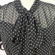 Vestido lunares Sevilla negro